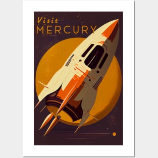 Mercury Adventure Vintage Travel Poster Posters and Art